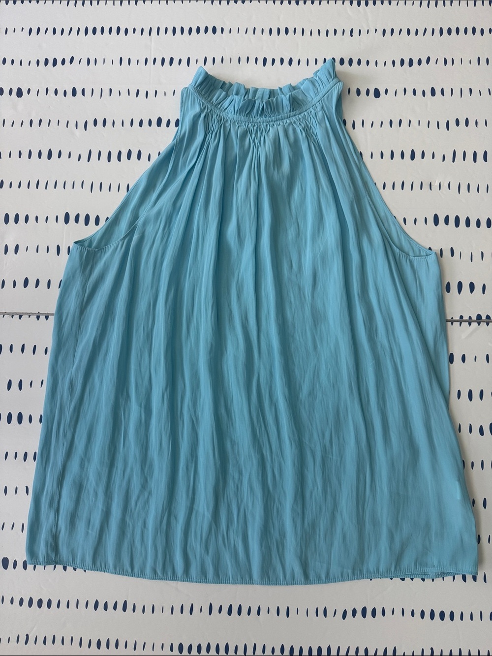 Ramy Brook Turquoise Sleeveless Blouse